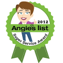 Angie's list reviews and award